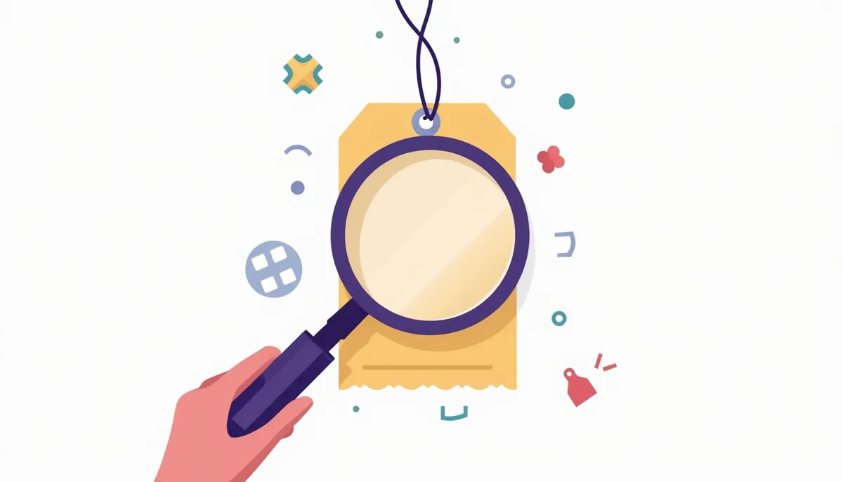Affordable Ai Automation For Small Business: Start Free 3 Illustration of a magnifying glass over a price tag and a pair of scissors, showing how to avoid overpaying