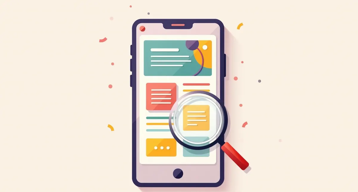 How Responsive Design Improves User Experience (7 Fixes) 2 Illustration of a phone with readable text blocks and a large button