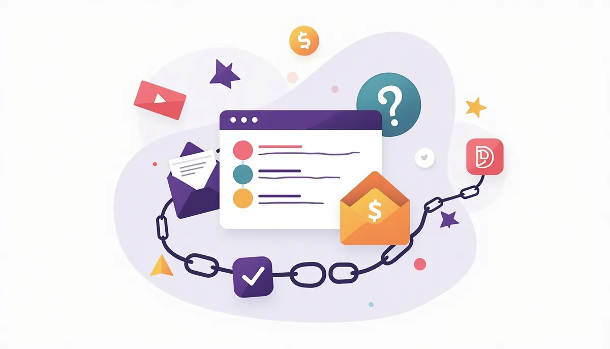 Search, email, social and links pointing to a website